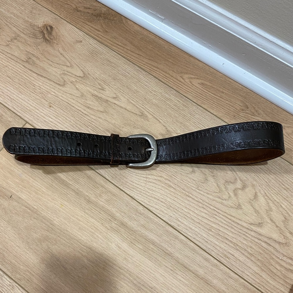 Brown Genuine Leather Belt – Size Medium